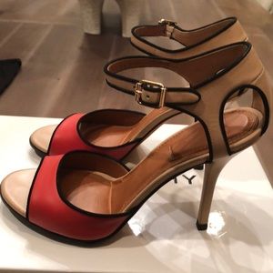 Givenchy color block sandals 39.5